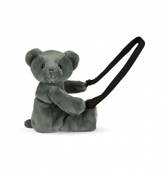 DOUDOU ET COMPAGNIE - pluszowa torba na ramię miś, khaki