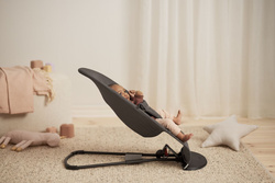 BABYBJORN - leżaczek BLISS WOVEN/JERSEY Tri Fabric, Ciemny Szary 