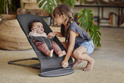 BABYBJORN - leżaczek BLISS 3D Jersey - Szaroczarny
