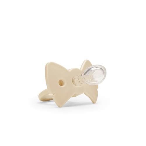 ELODIE DETAILS - smoczek silikonowy Binky Bow 3m+, oat white