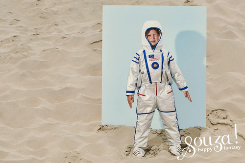 Souza! - Kostium kombinezon astronauty srebrny 3-4 lata