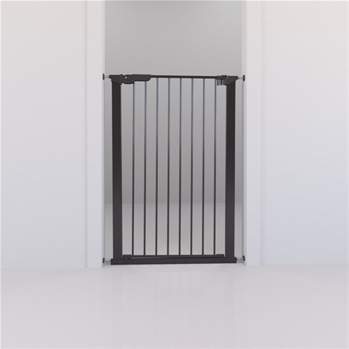 DogSpace - Bonnie – bardzo wysoka, rozporowa bramka dla psa, czarna (73.5-79.6cm)