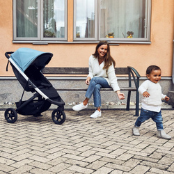 Wózek spacerowy Thule Spring - Black/Teal Melange [OUTLET - KOŃCÓWKA SERII]