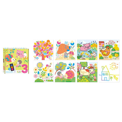 Multizestaw kreatywny 3-latka My arts & crafts 3+, Janod