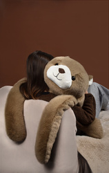 HISTOIRE D'OURS - obciążeniowy pluszowy miś Podcoll, 100 cm, jasny brązowy