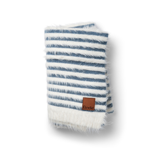 Elodie Details - Kocyk Furry Knit  - Berry Blue