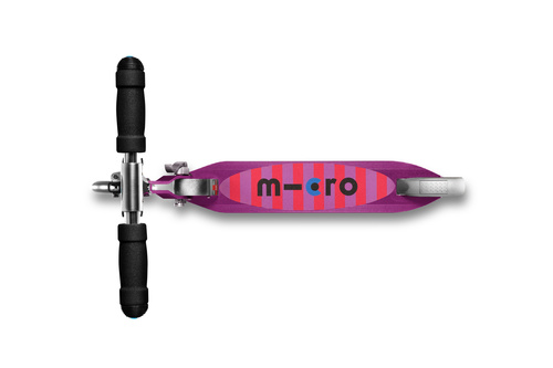 MICRO - hulajnoga dwukołowa dla dzieci od 5 lat Sprite LED, purple stripe