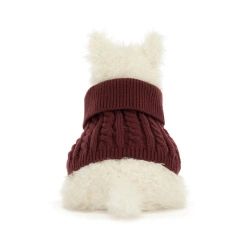 Jellycat - Terrier Kremowy w Swetrze Munro Scottie 25 cm
