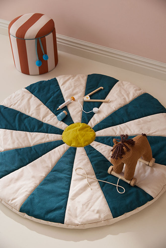 Kid's Concept - Mata do zabawy Circus, teal, niebieski