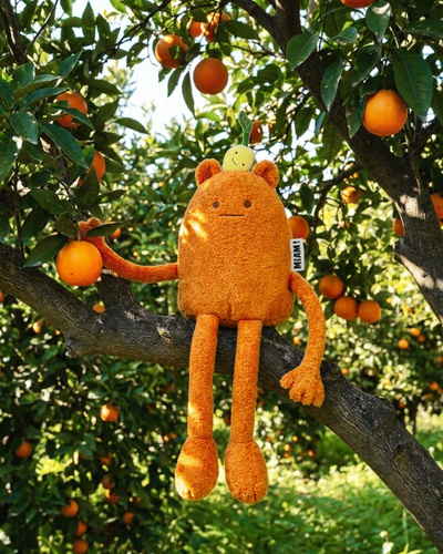 HISTOIRE D'OURS - MIAM! John Lemon, 60 cm, pomarańczowa cytryna