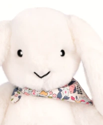 DOUDOU ET COMPAGNIE - pluszowy królik Lapin Fleurette, 35 cm, biały