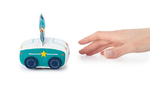 LILLIPUTIENS Miękkie auto z napędem pull-back Nosorożec Marius 18 m+
