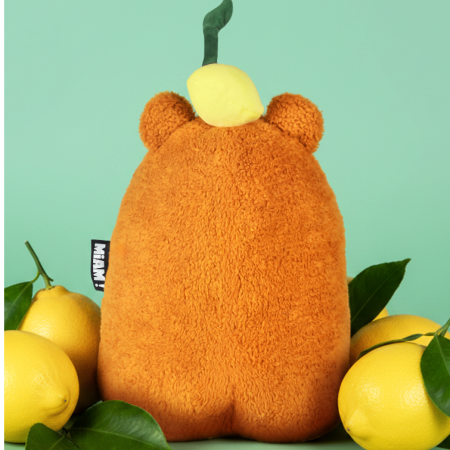 HISTOIRE D'OURS - MIAM! John Lemon, 40 cm, pomarańczowa cytryna