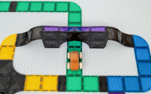 CONNETIX - Klocki magnetyczne Ramps & Intersections Pack - 16 el.