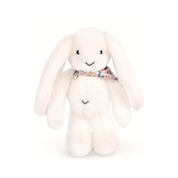 DOUDOU ET COMPAGNIE - pluszowy królik Lapin Fleurette, 35 cm, biały