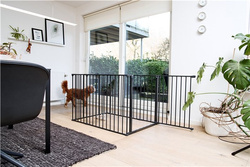 DogSpace - Max Multi - kojec dla psa z furtką, czarny (70x102cm)