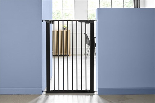 DogSpace - Bonnie – bardzo wysoka, rozporowa bramka dla psa, czarna (73.5-79.6cm)