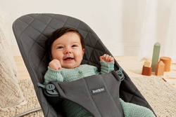 BABYBJORN - leżaczek BLISS Woven - Antracytowy + zabawka 
