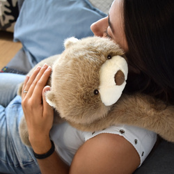 HISTOIRE D'OURS - obciążeniowy pluszowy miś Podcoll, 50 cm, jasny brązowy
