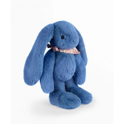 DOUDOU ET COMPAGNIE - pluszowy królik Lapin Fleurette, 35 cm, niebieski