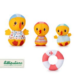 LILLIPUTIENS 3 kaczuszki do kąpieli Nauka pływania 9 m+